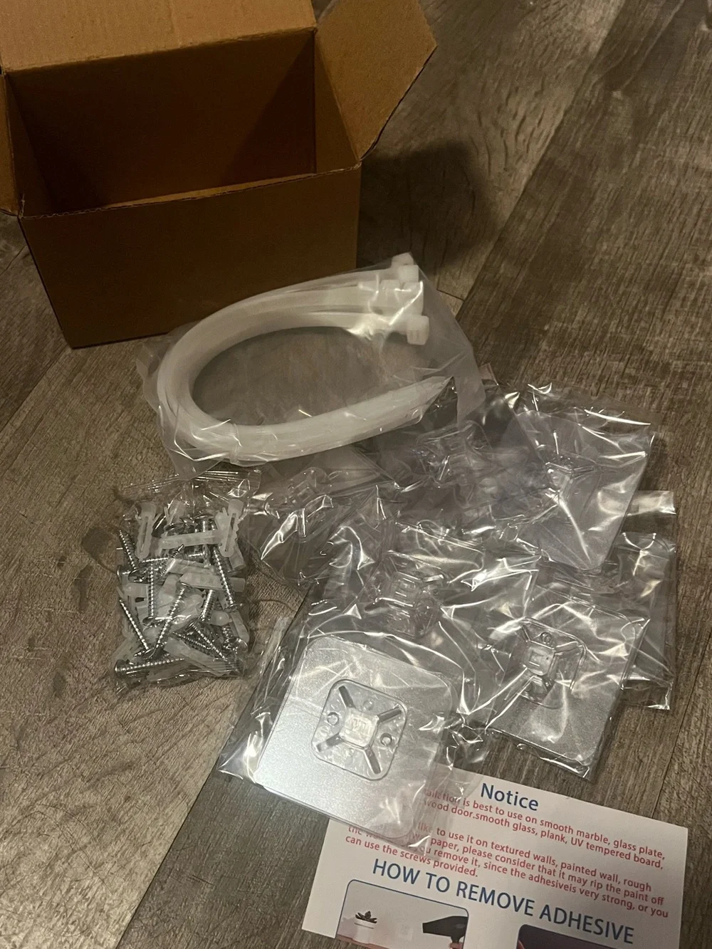 No-Drill Adhesive Furniture Anchors - White (10 Pack)